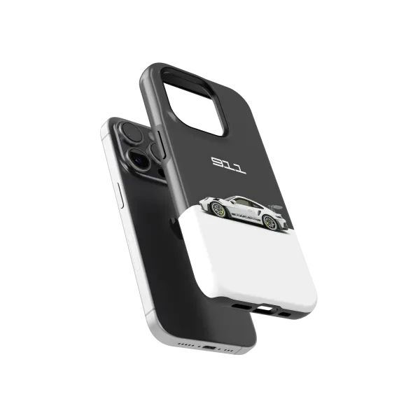 Green Brake Caliper Porsche | Coque de téléphone 3D 2en1 Ultra-résistante