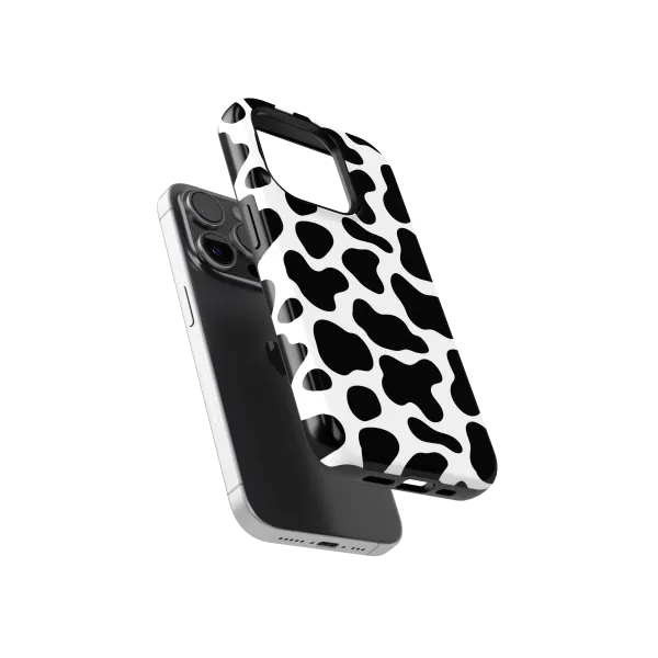 Black & White Flair | Coque de téléphone 3D 2en1 Ultra-résistante
