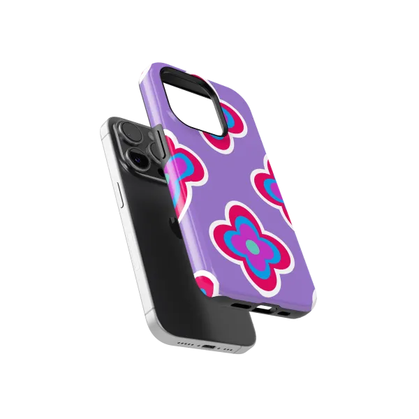 Retro Bloom | Coque de téléphone 3D 2en1 Ultra-résistante