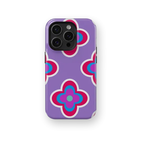 Retro Bloom | Coque de téléphone 3D 2en1 Ultra-résistante