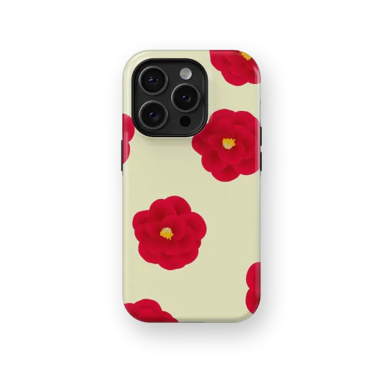 Crimson Elegance | Coque de téléphone 3D 2en1 Ultra-résistante