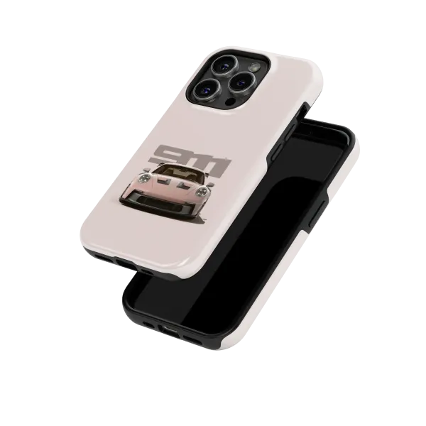 Bland Red Porsche | Coque de téléphone 3D 2en1 Ultra-résistante