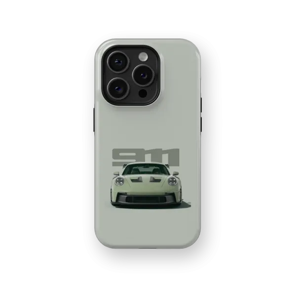 Bland Green Porsche | Coque de téléphone 3D 2en1 Ultra-résistante