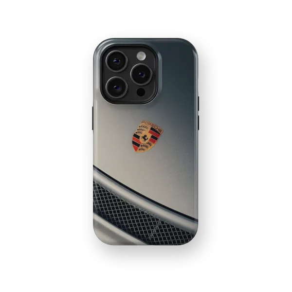 Porsche Badge | Coque de téléphone 3D 2en1 Ultra-résistante