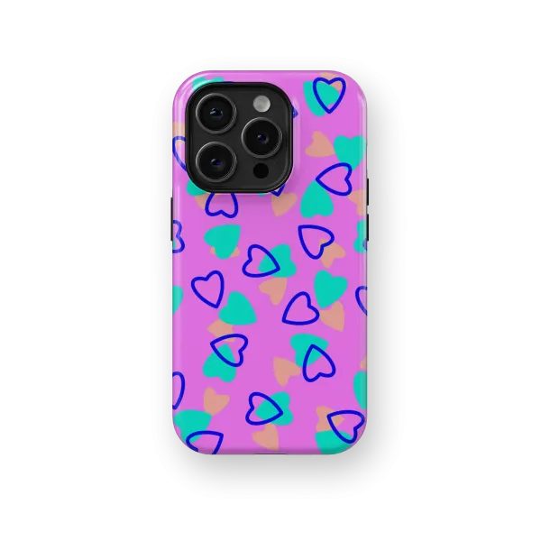 Colorful Love | Coque de téléphone 3D 2en1 Ultra-résistante