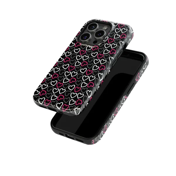Contrasting Hearts | Coque de téléphone 3D 2en1 Ultra-résistante