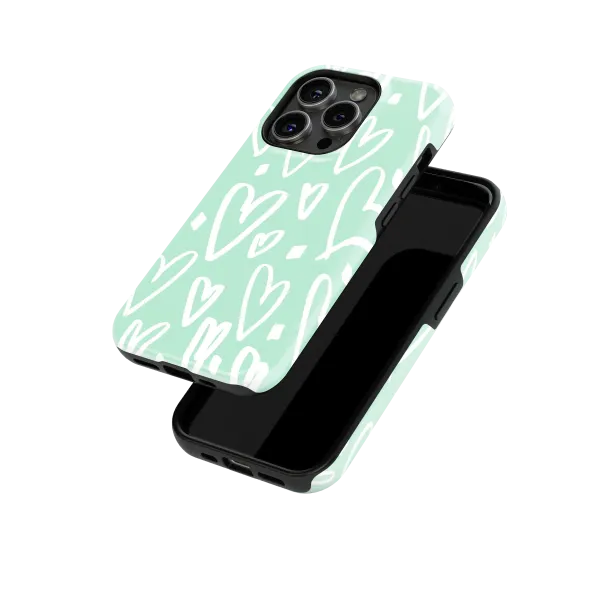 Simple Hearts | Coque de téléphone 3D 2en1 Ultra-résistante
