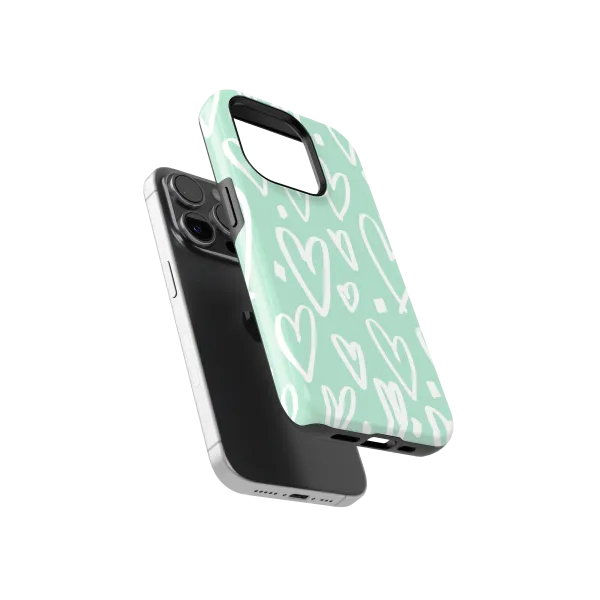Simple Hearts | Coque de téléphone 3D 2en1 Ultra-résistante