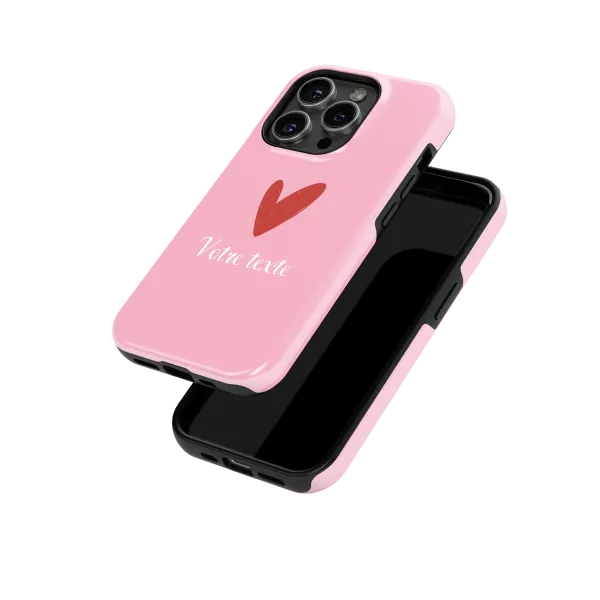 Signature Love - Pink | Coque de téléphone 3D 2en1 Ultra-résistante