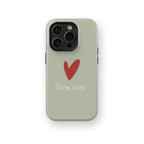 Signature Love - Green | Coque de téléphone 3D 2en1 Ultra-résistante