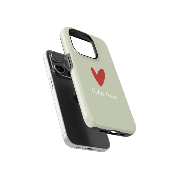 Signature Love - Green | Coque de téléphone 3D 2en1 Ultra-résistante