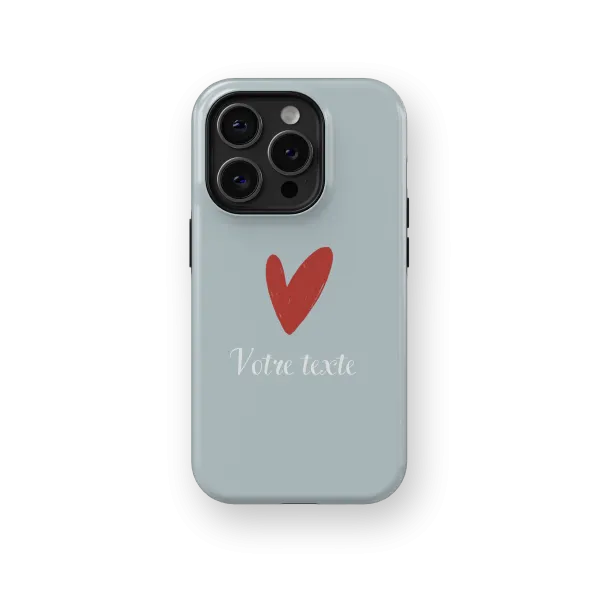 Signature Love - Blue | Coque de téléphone 3D 2en1 Ultra-résistante