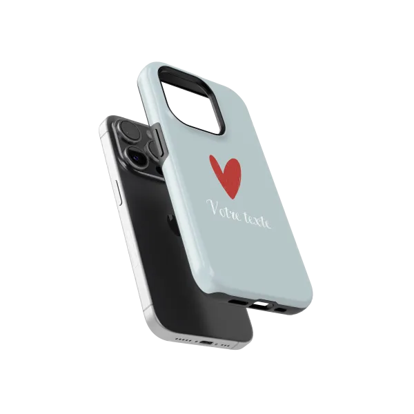 Signature Love - Blue | Coque de téléphone 3D 2en1 Ultra-résistante