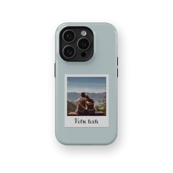 Polaroid Moments - Blue | Coque de téléphone 3D 2en1 Ultra-résistante
