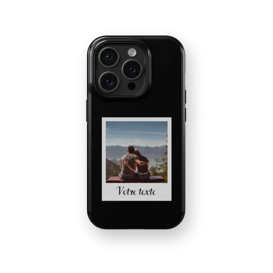 Polaroid Moments - Black | Coque de téléphone 3D 2en1 Ultra-résistante