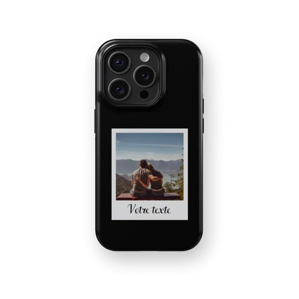 Polaroid Moments - Black | Coque de téléphone 3D 2en1 Ultra-résistante
