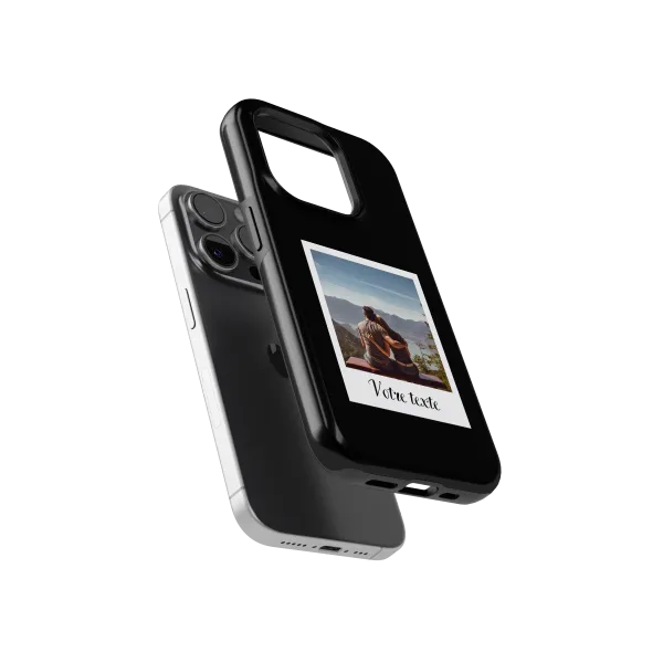 Polaroid Moments - Black | Coque de téléphone 3D 2en1 Ultra-résistante