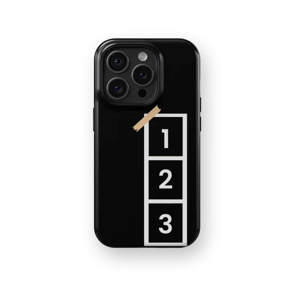 Photo Booth - Black | Coque de téléphone 3D 2en1 Ultra-résistante