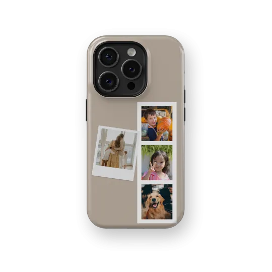 Memory Collage - Grey | Coque de téléphone 3D 2en1 Ultra-résistante