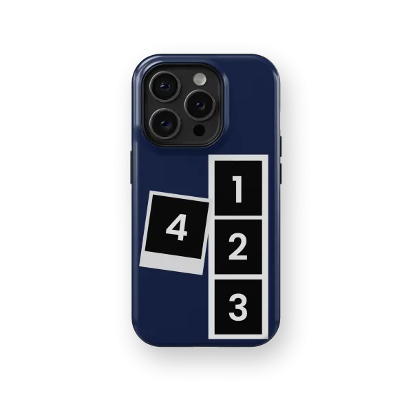 Memory Collage - Dark Blue | Coque de téléphone 3D 2en1 Ultra-résistante