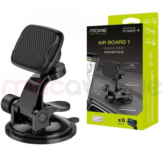 Moxie Support voiture magnetique à Ventouse avec Sticker Reposition...