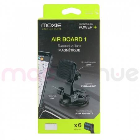 Moxie Support voiture magnetique à Ventouse avec Sticker Reposition...