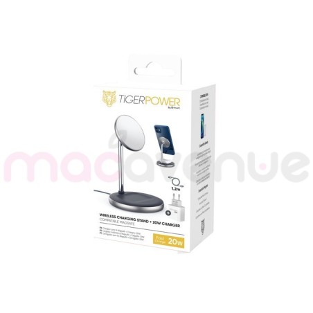 TIGER POWER PACK SUPPORT CHARGEUR MAGSAFE & AIRPODS 20W + CHARGEUR ...