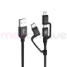 Tiger Lite - TIGER POWER LITE CABLE 3EN1 USB-A USB-C/LIGHTNING/MICR...