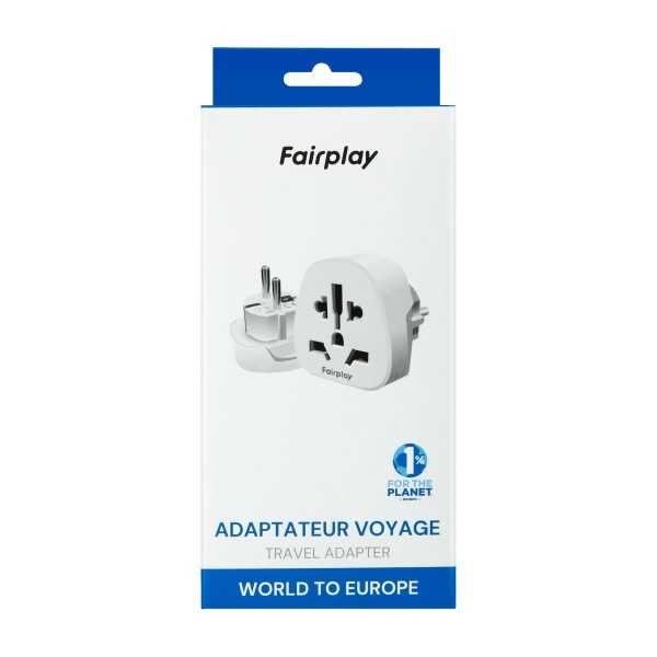FAIRPLAY Adaptateur Voyage (Monde vers France)
