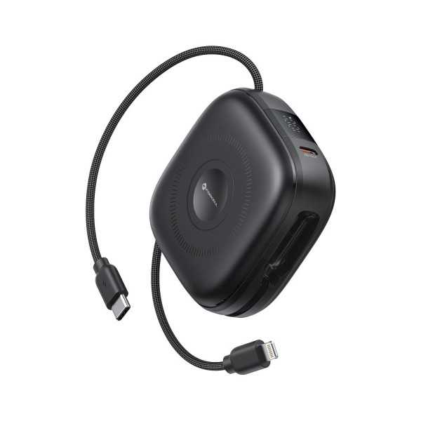 FORCELL F-ENERGY Batterie externe USB-C Lightning noire compatible ...