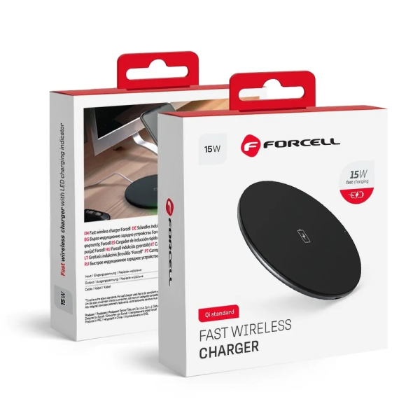FORCELL F-ENERGY Chargeur rapide à induction 15W avec câble USB-C v...