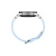 SAMSUNG Galaxy Watch FE Argent (Bracelet Silicone Bleu) - Neuf