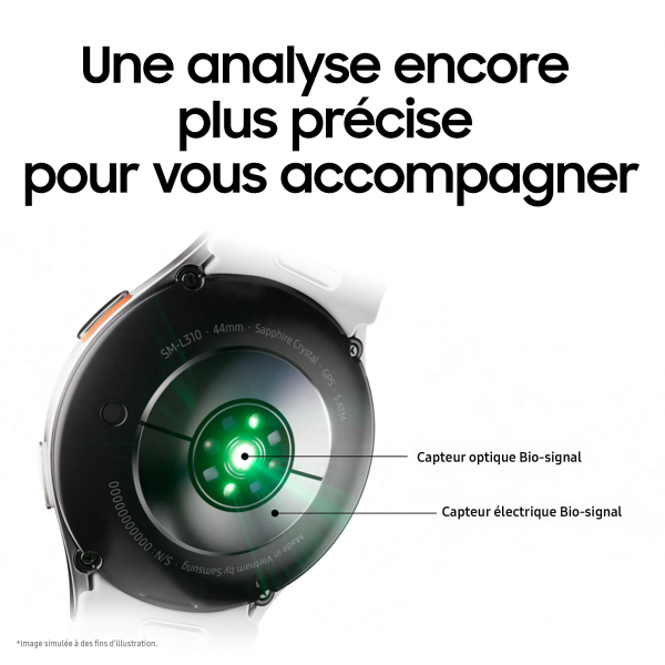 SAMSUNG Galaxy Watch 7 (Bracelet En Silicone) - Neuf