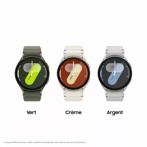 SAMSUNG Galaxy Watch 7 44mm Argent (Bracelet En Silicone Argentées)...