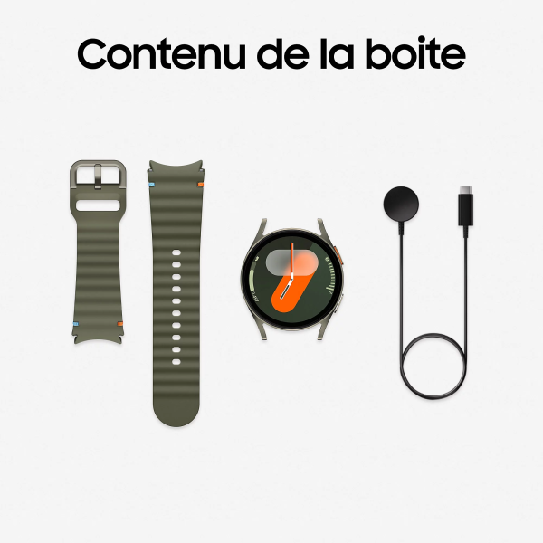 SAMSUNG Galaxy Watch 7 44mm Argent (Bracelet En Silicone Argentées)...